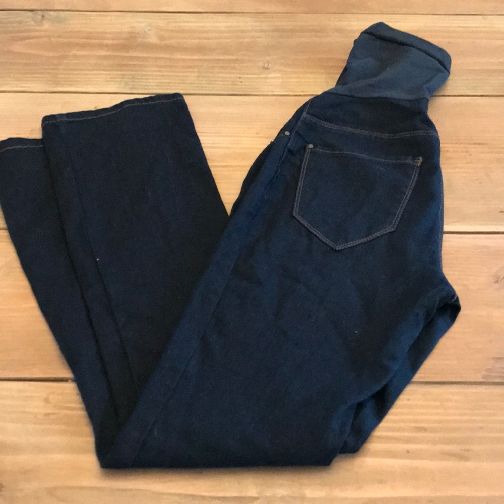 Indigo blue maternity jeans size Petite small